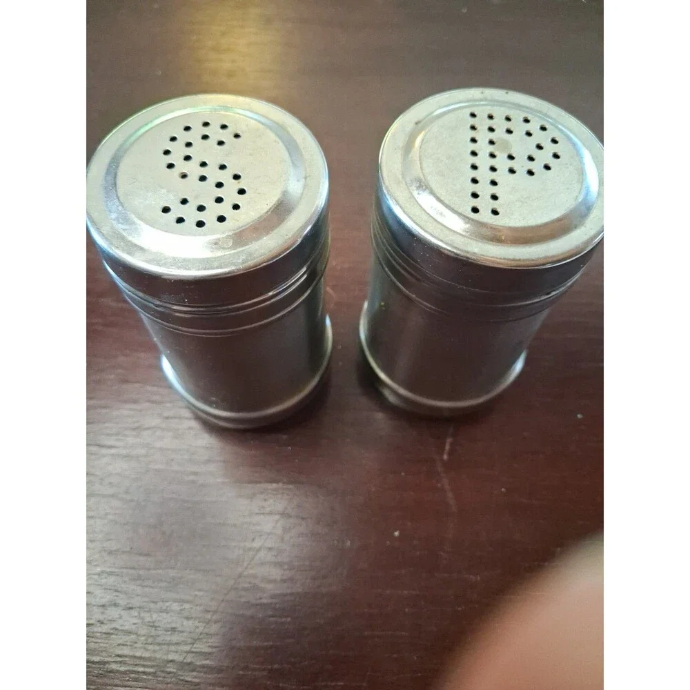 Stainless Steel salt and pepper shakers